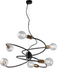 Sospensione-Industrial-6-Luci-Vortex-Ferro-Nero-E-Ottone-Brunito