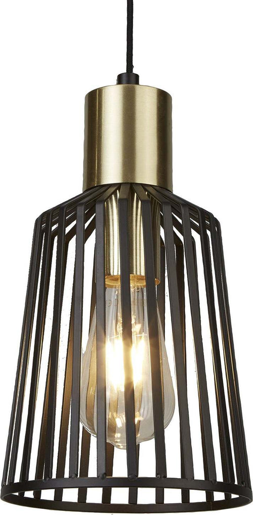 Sospensione-Industrial-Birg-Cage-Acciaio-Nero-Adjustable-1-Luce-E27-D16Cm