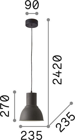 Sospensione-Industrial-Minimal-Breeze-Metallo-Grigio-1-Luce-E27-D23,5Cm