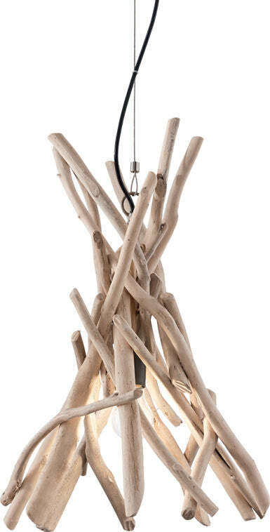 Sospensione-Industrial-Minimal-Driftwood-Legno-Marrone-1-Luce-E27