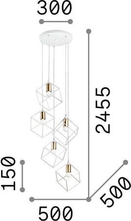 Sospensione-Industrial-Minimal-Ice-Metallo-Nero-5-Luci-E27