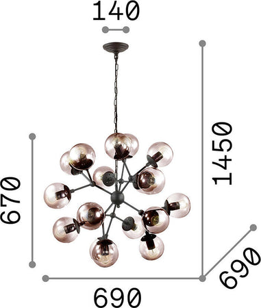 Sospensione-Industrial-Minimal-Kepler-Metallo-Nero-18-Luci-E27