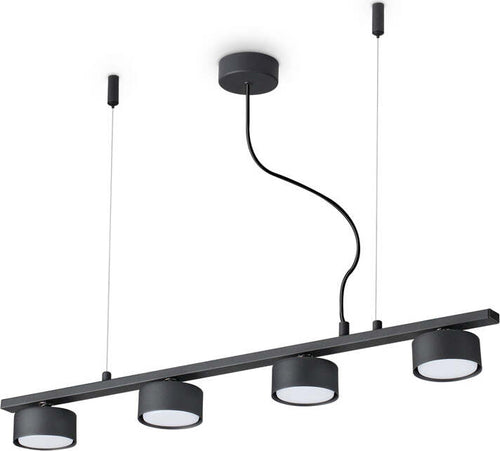 Sospensione-Industrial-Minimal-Minor-Metallo-Nero-4-Luci-Gx53-9W-3000K