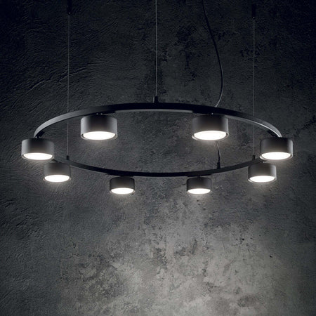 Sospensione-Industrial-Minimal-Minor-Metallo-Nero-8-Luci-Gx53-9W-3000K