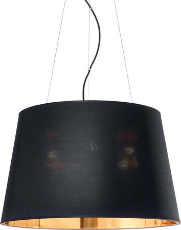 Sospensione-Industrial-Minimal-Nordik-Tessuto-Nero-4-Luci-E27