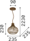Sospensione-Industrial-Minimal-Onion-Metallo-Coffee-1-Luce-E27-D23Cm