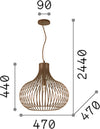 Sospensione-Industrial-Minimal-Onion-Metallo-Coffee-1-Luce-E27-D47Cm