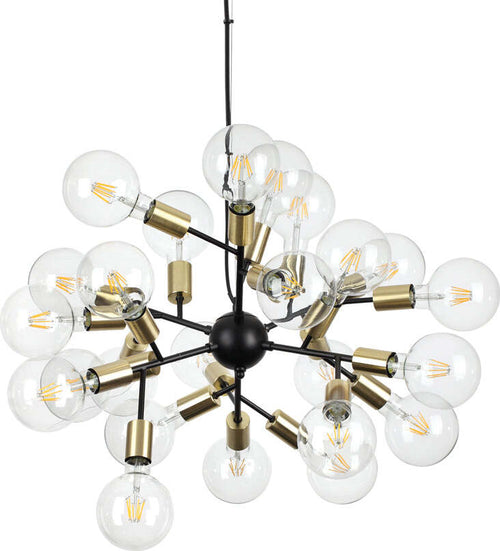 Sospensione-Industrial-Minimal-Spark-Metallo-Nero-24-Luci-E27