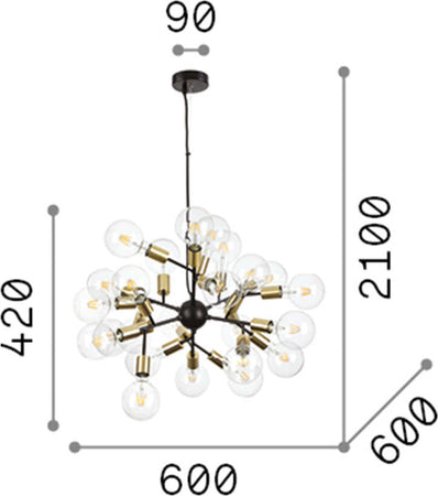 Sospensione-Industrial-Minimal-Spark-Metallo-Nero-24-Luci-E27