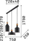 Sospensione-Industrial-Minimal-Triade-Metallo-Grigio-3-Luci-E27