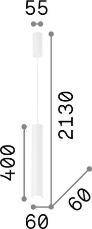 Sospensione-Industrial-Minimal-Tube-Alluminio-Nero-Led-9W-3000K-D6Cm