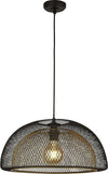Sospensione-Industrial-Nordico-Favo-Acciaio-Nero-Oro-1-Luce-E27