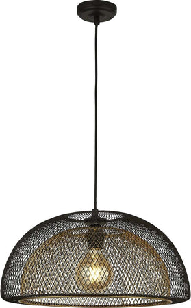 Sospensione-Industrial-Nordico-Favo-Acciaio-Nero-Oro-1-Luce-E27