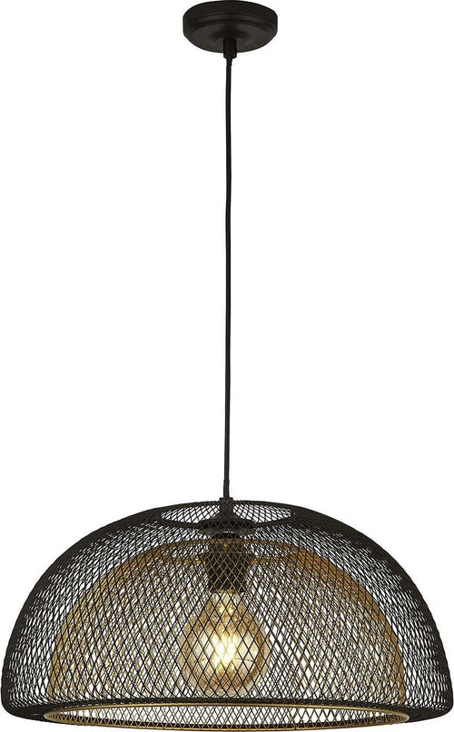 Sospensione-Industrial-Nordico-Favo-Acciaio-Nero-Oro-1-Luce-E27