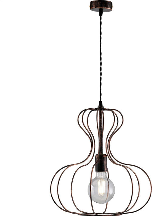 Sospensione-Industrial-Titty-1-Luce-Ferro-Laccato-Nero-E-Rame