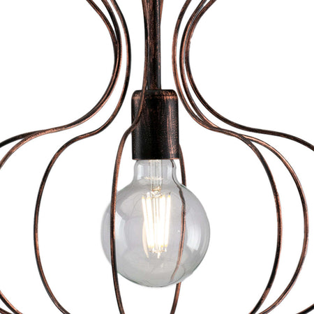 Sospensione-Industrial-Titty-1-Luce-Ferro-Laccato-Nero-E-Rame
