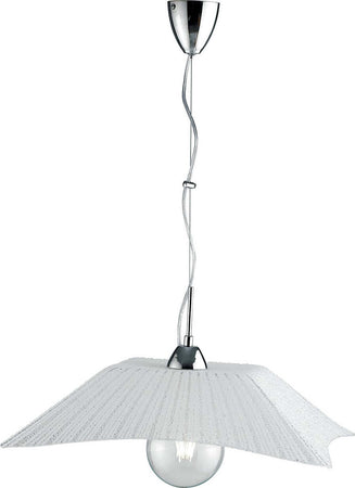 Sospensione Iside Bianca 1Xe27 50X50X11Cm Illuminazione/Illuminazione per interni/Lampadari lampade a sospensione e plafoniere/Lampade a sospensione Led Mall Home - Napoli, Commerciovirtuoso.it