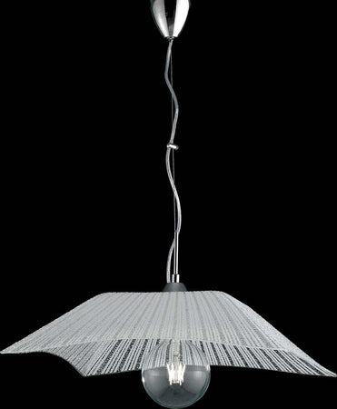 Sospensione Iside Bianca 1Xe27 50X50X11Cm Illuminazione/Illuminazione per interni/Lampadari lampade a sospensione e plafoniere/Lampade a sospensione Led Mall Home - Napoli, Commerciovirtuoso.it