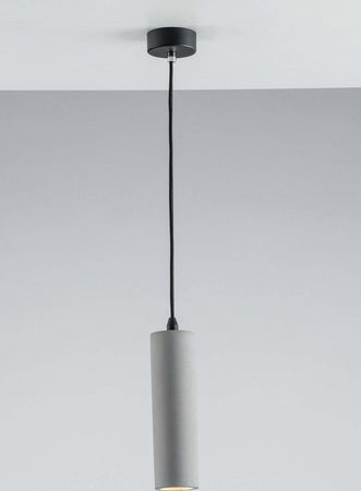 Sospensione Kruk Grigia 1Xgu10 7X25Cm Illuminazione/Illuminazione per interni/Lampadari lampade a sospensione e plafoniere/Lampade a sospensione Led Mall Home - Napoli, Commerciovirtuoso.it