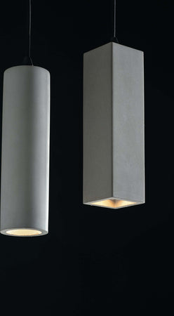 Sospensione Kruk Grigia 1Xgu10 7X7X25Cm Illuminazione/Illuminazione per interni/Lampadari lampade a sospensione e plafoniere/Lampade a sospensione Led Mall Home - Napoli, Commerciovirtuoso.it