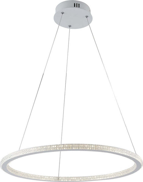Sospensione Led Bryant Bianca 45W 3265Lm 3000K 60X2Cm Illuminazione/Illuminazione per interni/Lampadari lampade a sospensione e plafoniere/Lampade a sospensione Led Mall Home - Napoli, Commerciovirtuoso.it
