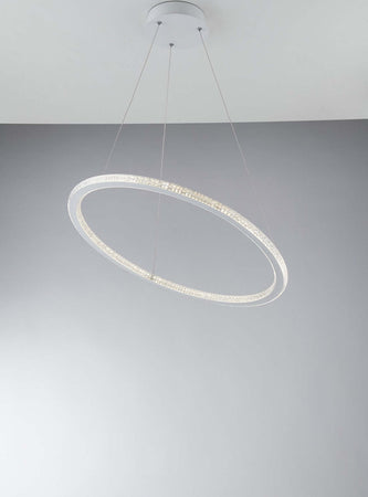 Sospensione Led Bryant Bianca 45W 3265Lm 3000K 60X2Cm Illuminazione/Illuminazione per interni/Lampadari lampade a sospensione e plafoniere/Lampade a sospensione Led Mall Home - Napoli, Commerciovirtuoso.it