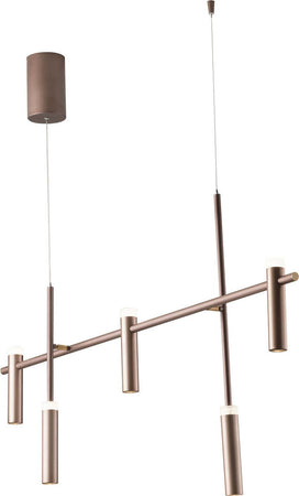 Sospensione Led Candle Bronzo 5X7W 1900Lm 4000K 120X70Cm Illuminazione/Illuminazione per interni/Lampadari lampade a sospensione e plafoniere/Lampade a sospensione Led Mall Home - Napoli, Commerciovirtuoso.it