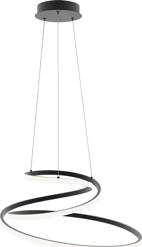 Sospensione Led Coaster Nera 60W 6900Lm Cct 60X31Cm Illuminazione/Illuminazione per interni/Lampadari lampade a sospensione e plafoniere/Lampade a sospensione Led Mall Home - Napoli, Commerciovirtuoso.it