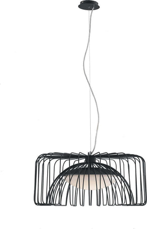 Sospensione Led Cougar Nera 24W 1920Lm 4000K 50X26Cm Illuminazione/Illuminazione per interni/Lampadari lampade a sospensione e plafoniere/Lampade a sospensione Led Mall Home - Napoli, Commerciovirtuoso.it