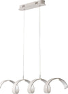Sospensione Led Helix Bianca/Silver 20W 1600Lm 4000K 80X13,5Cm Illuminazione/Illuminazione per interni/Lampadari lampade a sospensione e plafoniere/Lampade a sospensione Led Mall Home - Napoli, Commerciovirtuoso.it