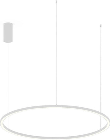 Sospensione Led Hoop Bianca D120 60W 6900Lm 120X22,5Cm Illuminazione/Illuminazione per interni/Lampadari lampade a sospensione e plafoniere/Lampade a sospensione Led Mall Home - Napoli, Commerciovirtuoso.it