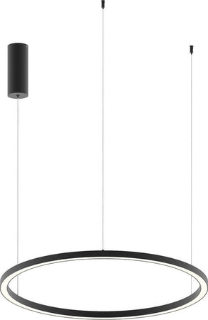 Sospensione Led Hoop Nera D80 40W 4600Lm 80X22,5Cm Illuminazione/Illuminazione per interni/Lampadari lampade a sospensione e plafoniere/Lampade a sospensione Led Mall Home - Napoli, Commerciovirtuoso.it