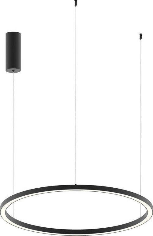 Sospensione Led Hoop Nera D80 40W 4600Lm 80X22,5Cm Illuminazione/Illuminazione per interni/Lampadari lampade a sospensione e plafoniere/Lampade a sospensione Led Mall Home - Napoli, Commerciovirtuoso.it