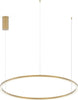 Sospensione Led Hoop Oro D120 60W 6900Lm 120X22,5Cm Illuminazione/Illuminazione per interni/Lampadari lampade a sospensione e plafoniere/Lampade a sospensione Led Mall Home - Napoli, Commerciovirtuoso.it