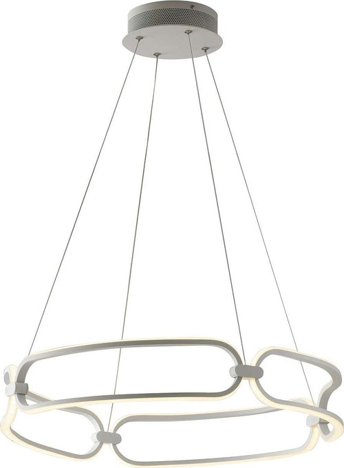 Sospensione Led Infinity Bianca 49W 4400Lm 4000K 58X10Cm Illuminazione/Illuminazione per interni/Lampadari lampade a sospensione e plafoniere/Lampade a sospensione Led Mall Home - Napoli, Commerciovirtuoso.it