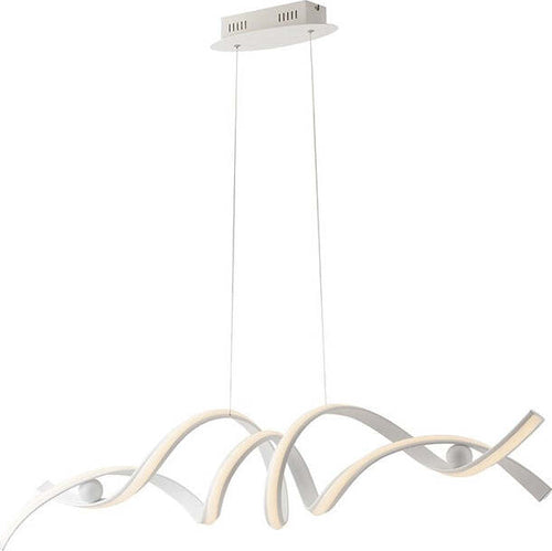 Sospensione Led Mystral Bianca 40W 2400Lm 4000K 115X25Cm Illuminazione/Illuminazione per interni/Lampadari lampade a sospensione e plafoniere/Lampade a sospensione Led Mall Home - Napoli, Commerciovirtuoso.it