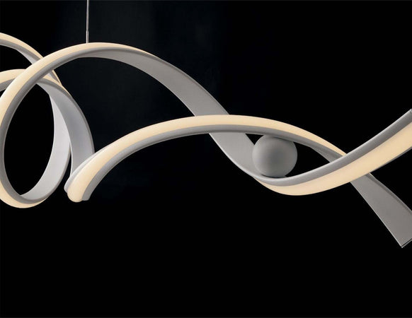 Sospensione Led Mystral Bianca 40W 2400Lm 4000K 115X25Cm Illuminazione/Illuminazione per interni/Lampadari lampade a sospensione e plafoniere/Lampade a sospensione Led Mall Home - Napoli, Commerciovirtuoso.it