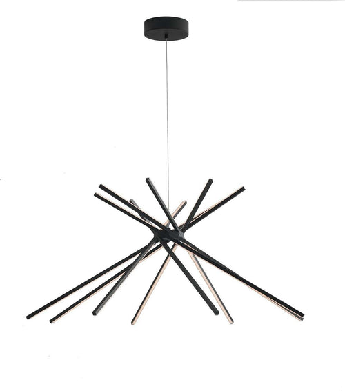 Sospensione Led Shanghai Nera 56W 6560Lm 4000K 160X113X51,5Cm Illuminazione/Illuminazione per interni/Lampadari lampade a sospensione e plafoniere/Lampade a sospensione Led Mall Home - Napoli, Commerciovirtuoso.it