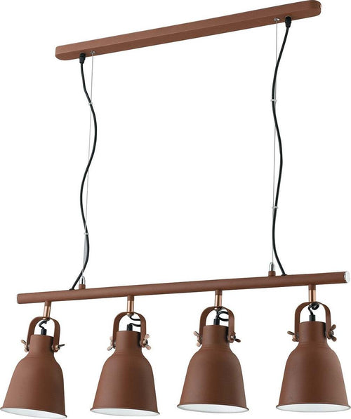 Sospensione Legend Corten 4Xe27 85,5X15,5X31,3Cm Illuminazione/Illuminazione per interni/Lampadari lampade a sospensione e plafoniere/Lampade a sospensione Led Mall Home - Napoli, Commerciovirtuoso.it