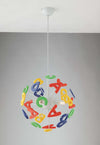 Sospensione Letterine Colorata 3Xe14 41Cmx100Cm Illuminazione/Illuminazione per interni/Lampadari lampade a sospensione e plafoniere/Lampade a sospensione Led Mall Home - Napoli, Commerciovirtuoso.it