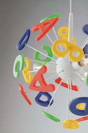 Sospensione Letterine Colorata 3Xe14 41Cmx100Cm Illuminazione/Illuminazione per interni/Lampadari lampade a sospensione e plafoniere/Lampade a sospensione Led Mall Home - Napoli, Commerciovirtuoso.it