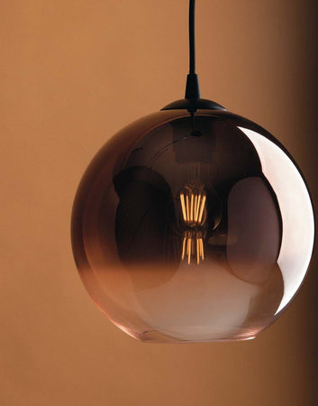 Sospensione Marte Rame 1Xe27 35X36,7Cm Illuminazione/Illuminazione per interni/Lampadari lampade a sospensione e plafoniere/Lampade a sospensione Led Mall Home - Napoli, Commerciovirtuoso.it