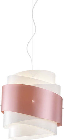 Sospensione-Moderna-1-Luce-Bea-In-Polilux-Rosa-Metallico-D40-Made-In-Italy