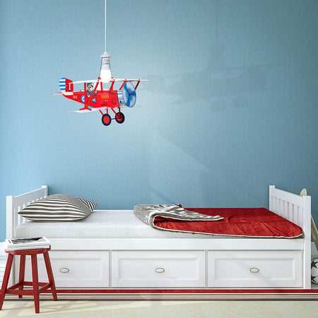 Sospensione-Moderna-1-Luce-Biplano-Rosso-In-Polilux-Made-In-Italy