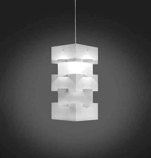 Sospensione-Moderna-1-Luce-Building-In-Polilux-Bianco-D60-Made-In-Italy