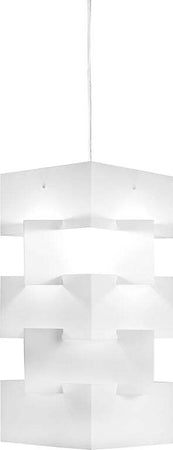 Sospensione-Moderna-1-Luce-Building-In-Polilux-Bianco-D60-Made-In-Italy
