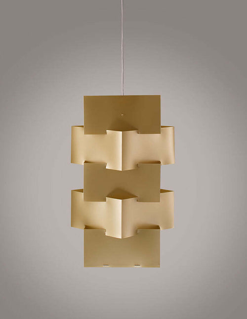 Sospensione-Moderna-1-Luce-Building-In-Polilux-Oro-D60-Made-In-Italy