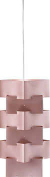 Sospensione-Moderna-1-Luce-Building-In-Polilux-Rosa-Metallico-D36-Made-In-Italy