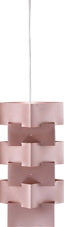 Sospensione-Moderna-1-Luce-Building-In-Polilux-Rosa-Metallico-D36-Made-In-Italy