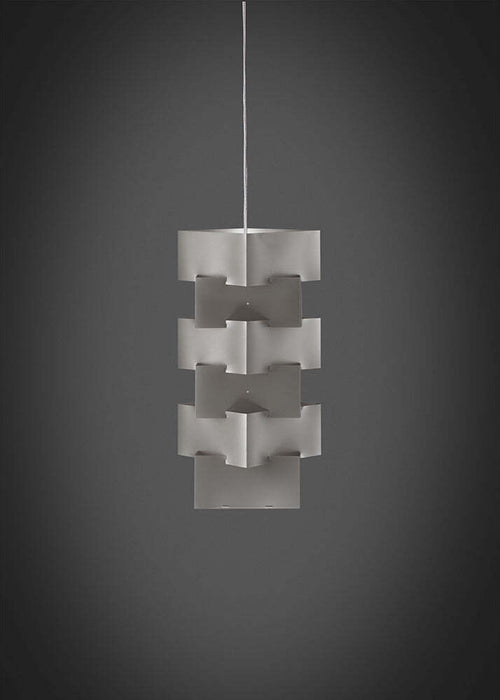 Sospensione-Moderna-1-Luce-Building-In-Polilux-Silver-D36-Made-In-Italy